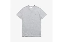 Lacoste T-shirt Met V-hals Grijs Heren