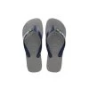Havaianas Brasil Logo Grijs Unisex