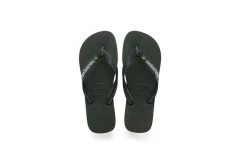 Havaianas Brasil Logo Donkergroen Unisex