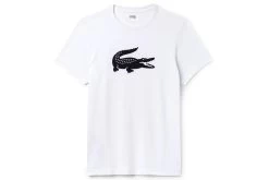 Lacoste Sport T-shirt Oversized Krokodil Wit Heren