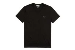 Lacoste T-shirt Met V-hals Zwart Heren
