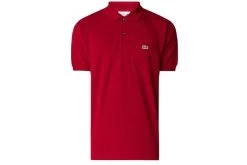 Lacoste Classic Fit Effen Polo Bordeaux Heren