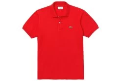 Lacoste Classic Fit Effen Polo Rood Heren