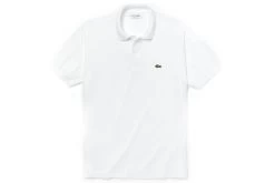 Lacoste Classic Fit Effen Polo Wit Heren