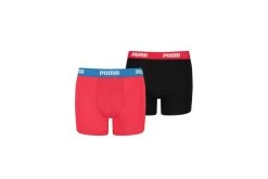 Puma 2-pack Basic Boxershorts Rood/zwart KIDS