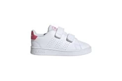Adidas Sneaker Advantage Wit/roze Peuters