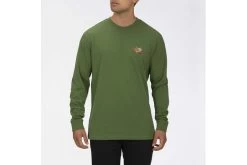 Hurley Bike Souvenir Japan LS T-shirt Groen Heren