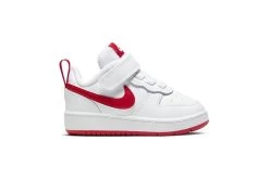 Nike Sneaker Court Borough Low 2 Wit/rood Peuter/kleuter
