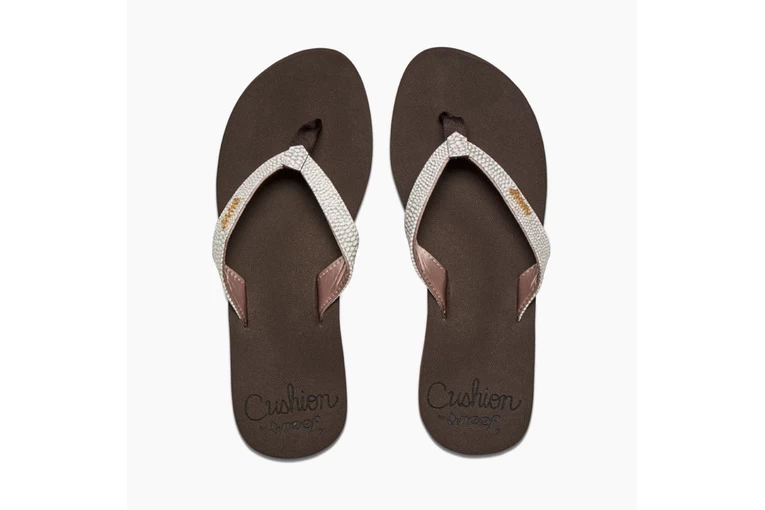 Reef Slipper Star Cushion Sassy Bruin/wit Dames 3 Reef Slipper Star Cushion Sassy Bruin/wit Dames - Afbeelding 3