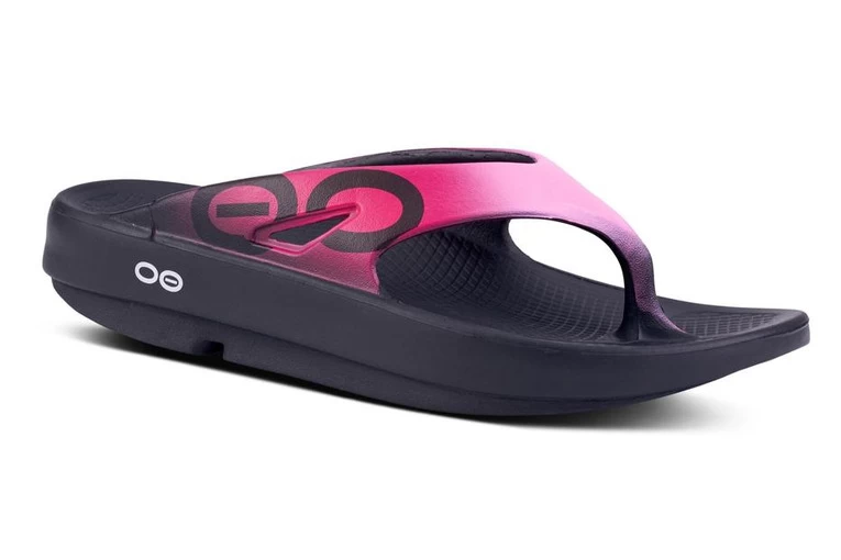 OOFOS OOriginal Sport Recuperatieslipper Neon Pink Dames 1 OOFOS OOriginal Sport Recuperatieslipper Neon Pink Dames
