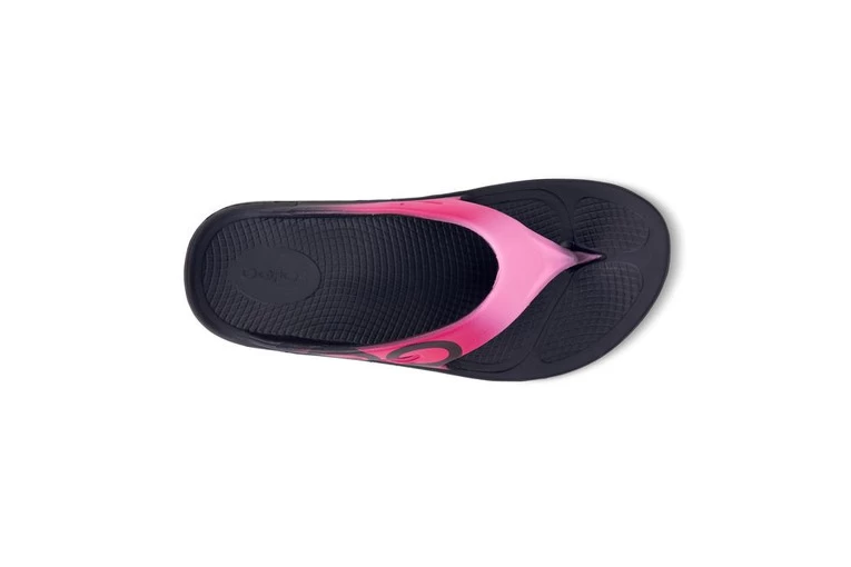 OOFOS OOriginal Sport Recuperatieslipper Neon Pink Dames 4 OOFOS OOriginal Sport Recuperatieslipper Neon Pink Dames - Afbeelding 4