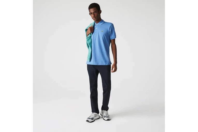 Lacoste Effen Classic Fit Polo Blauw Heren 2 Lacoste Effen Classic Fit Polo Blauw Heren - Afbeelding 2