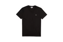 Lacoste T-shirt Met V-hals Zwart Heren