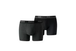 Puma 2-pack Basic Boxershorts Grijs/zwart Heren
