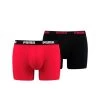 Puma 2-pack Basic Boxershorts Rood/zwart Heren