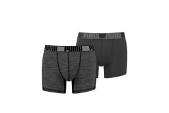 Puma 2-pack Active Grizzly Boxershort Grijs Heren