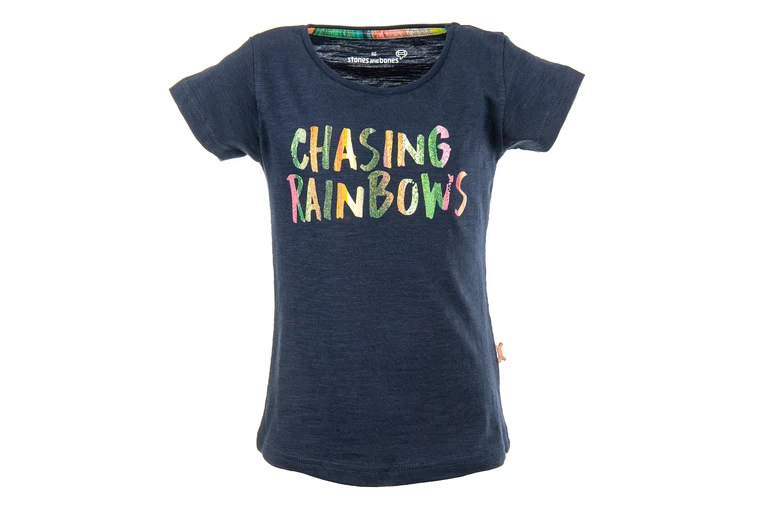 Stones And Bones Chasing Rainbows T-shirt Navy Meisjes 1 Stones And Bones Chasing Rainbows T-shirt Navy Meisjes