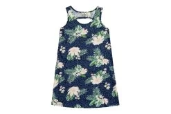 Roxy Flower Shadow Jurk Blauw Meisjes