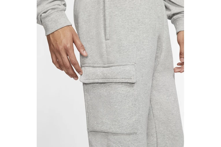 Nike Club Fleece Traininsbroek Grijs/wit Heren 5 Nike Club Fleece Traininsbroek Grijs/wit Heren - Afbeelding 5