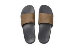 Reef One Slide Slipper Grey/tan Heren