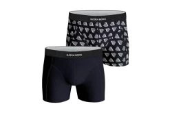 Björn Borg 2-pack Pyramid Cotton Stretch Shorts Night Sky Heren