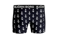 Björn Borg 2-pack Anchor Cotton Stretch Shorts Night Sky Heren -Koop de nieuwe sportmode. 37097458 5