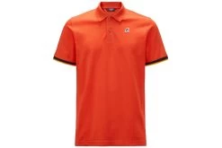 K-Way Vincent Contrast Polo Oranje Heren