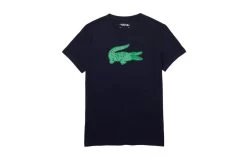 Lacoste SPORT T-shirt Met Krokodillenprint Navy/groen Heren
