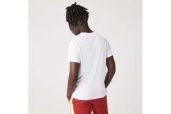 Lacoste SPORT T-shirt Met Krokodillenprint Wit/rood Heren -Koop de nieuwe sportmode. 37098795 3