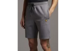 Lyle & Scott Fly Fleece Short Mid Grey Marl Heren -Koop de nieuwe sportmode. 37098960 4