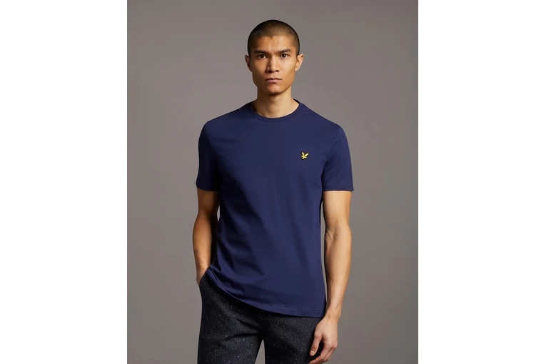 Lyle & Scott Plain T-shirt Navy Heren 2 Lyle & Scott Plain T-shirt Navy Heren - Afbeelding 2