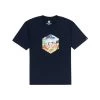 Element Astra T-shirt Navy Heren