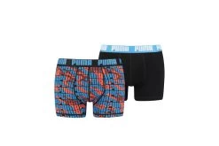 Puma 2-pack Camo Boxershorts Blue/red Combo Heren