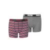Puma 2-pack Printed Stripe Basic Boxershorts Ribbon Red KIDS