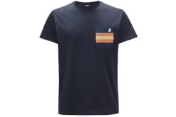K-Way Ros Pocket Tape T-shirt Donkerblauw Heren