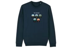 The Vandal The Classics Sweater Navy Heren