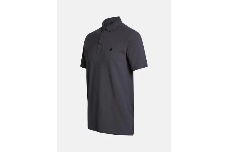 Peak Performance Classic Cotton Polo Motion Grey Heren 2 Peak Performance Classic Cotton Polo Motion Grey Heren - Afbeelding 2