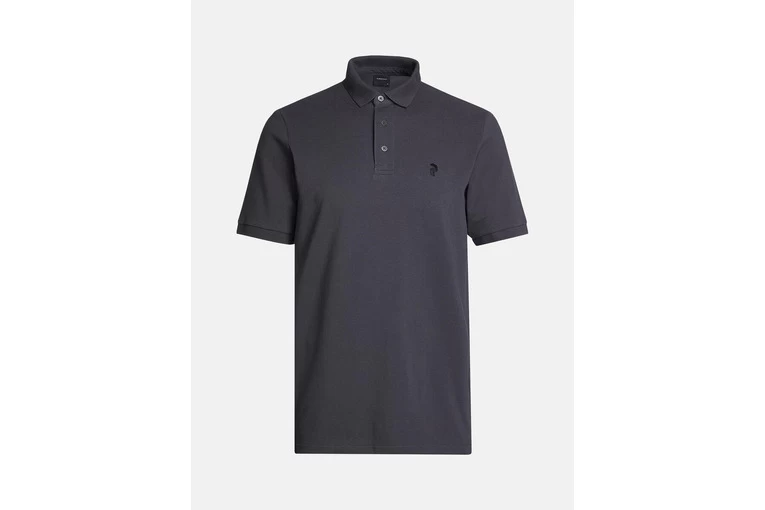 Peak Performance Classic Cotton Polo Motion Grey Heren 3 Peak Performance Classic Cotton Polo Motion Grey Heren - Afbeelding 3