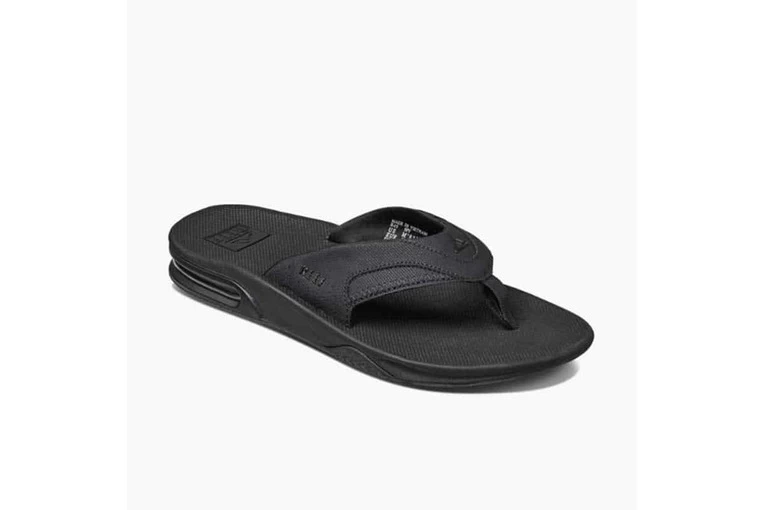 Reef Fanning Teenslippers All Black Heren 1 Reef Fanning Teenslippers All Black Heren