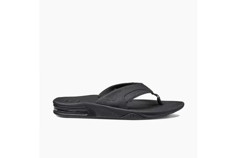 Reef Fanning Teenslippers All Black Heren 2 Reef Fanning Teenslippers All Black Heren - Afbeelding 2