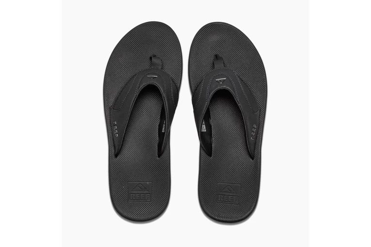 Reef Fanning Teenslippers All Black Heren 3 Reef Fanning Teenslippers All Black Heren - Afbeelding 3