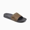 Reef One Slide Badslippers Grey/tan Heren
