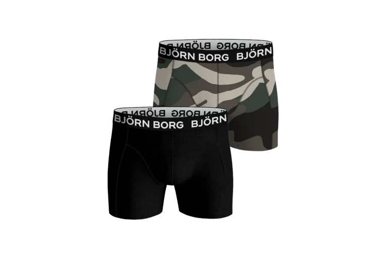 Björn Borg Core Boxershort Zwart/camo Heren 1 Björn Borg Core Boxershort Zwart/camo Heren
