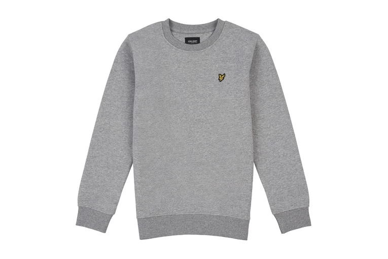 Lyle & Scott Kids Classic Crew Neck Fleece Sweater Grijs KIDS 1 Lyle & Scott Kids Classic Crew Neck Fleece Sweater Grijs KIDS