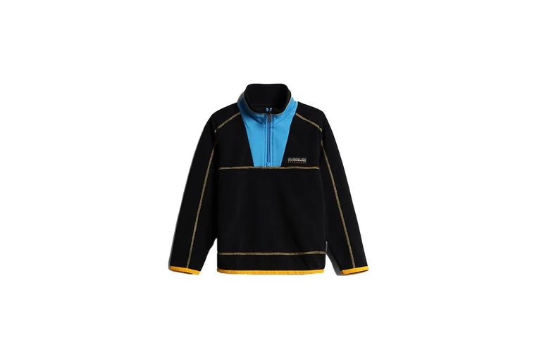 Napapijri Salty Fleecesweater Zwart KIDS 1 Napapijri Salty Fleecesweater Zwart KIDS