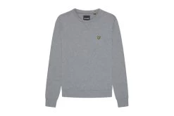 Lyle & Scott Crew Neck Sweater Mid Grey Marl Heren