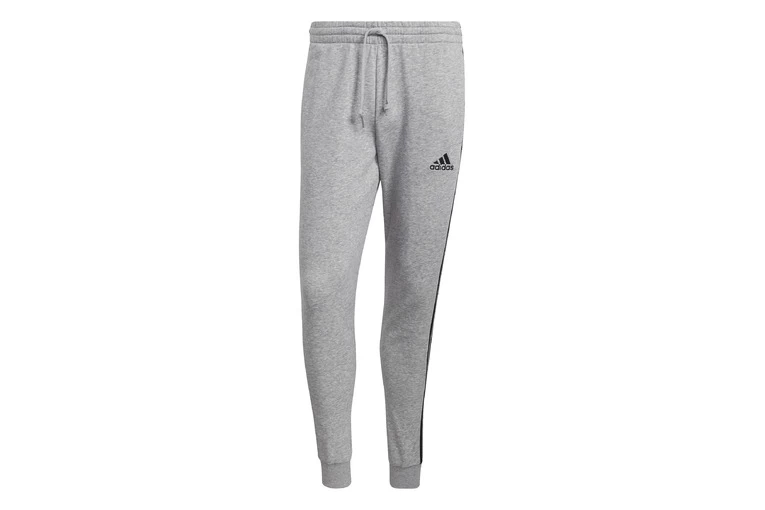 Adidas Essentials Fleece Fitted 3-Stripes Broek Medium Grey Heather Dames 1 Adidas Essentials Fleece Fitted 3-Stripes Broek Medium Grey Heather Dames
