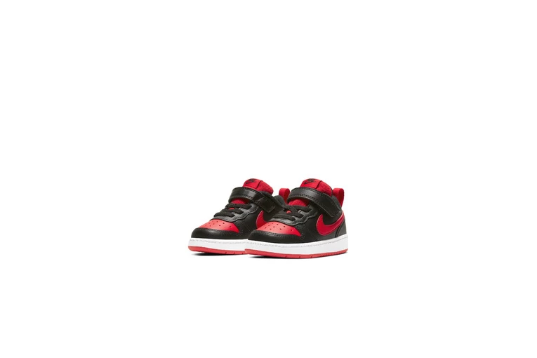 Nike Court Borough Low 2 Sneakers Zwart/Wit/University Red BABY 3 Nike Court Borough Low 2 Sneakers Zwart/Wit/University Red BABY - Afbeelding 3