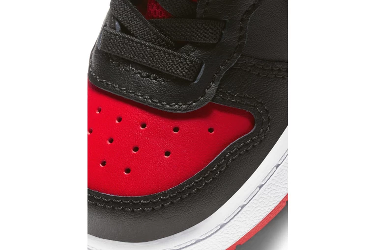 Nike Court Borough Low 2 Sneakers Zwart/Wit/University Red BABY 4 Nike Court Borough Low 2 Sneakers Zwart/Wit/University Red BABY - Afbeelding 4