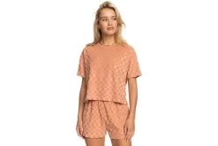 Roxy Getaway Time T-shirt Van Badstof Cork Dames